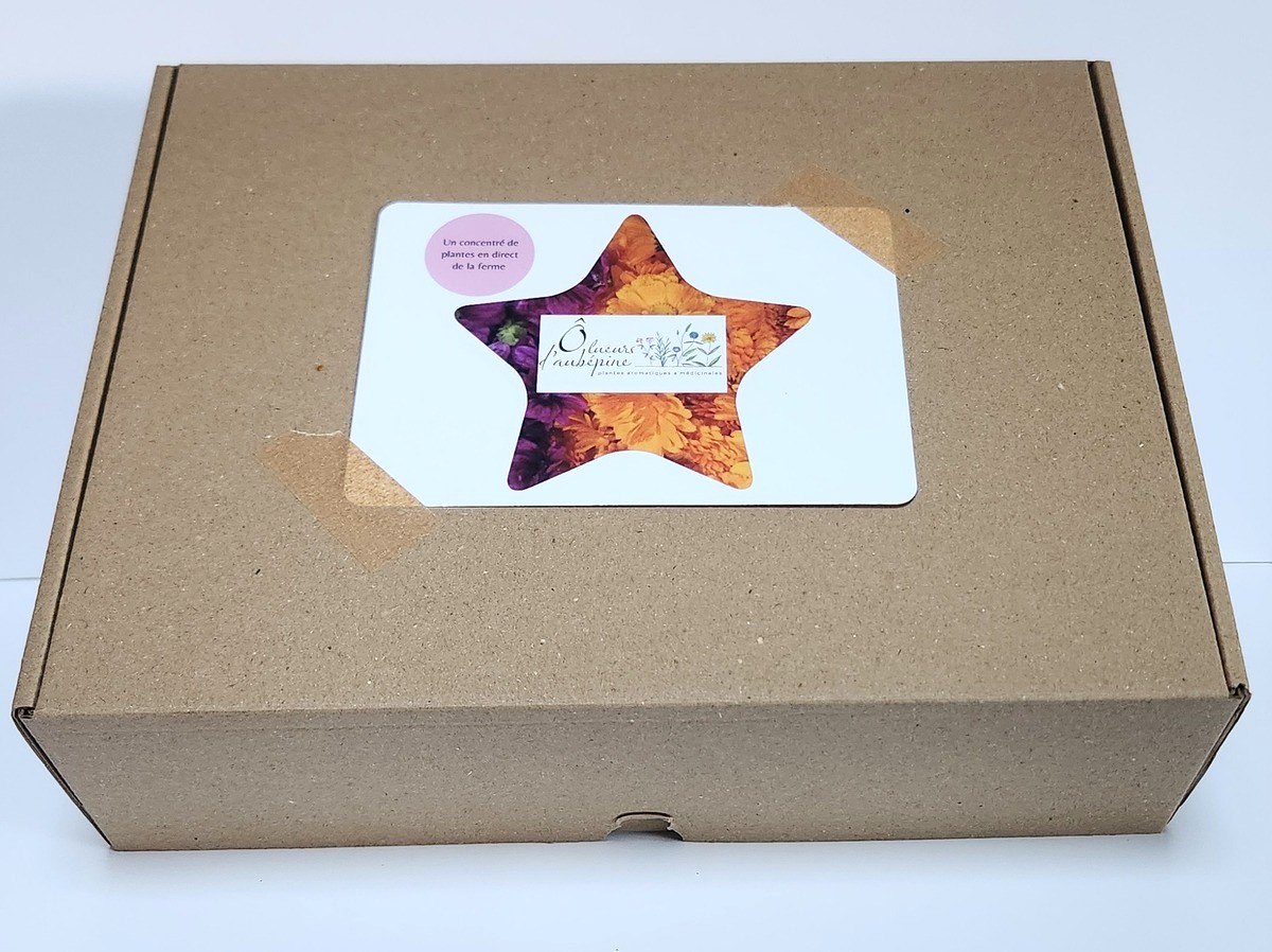 Coffret emballage cadeau en carton recyclé